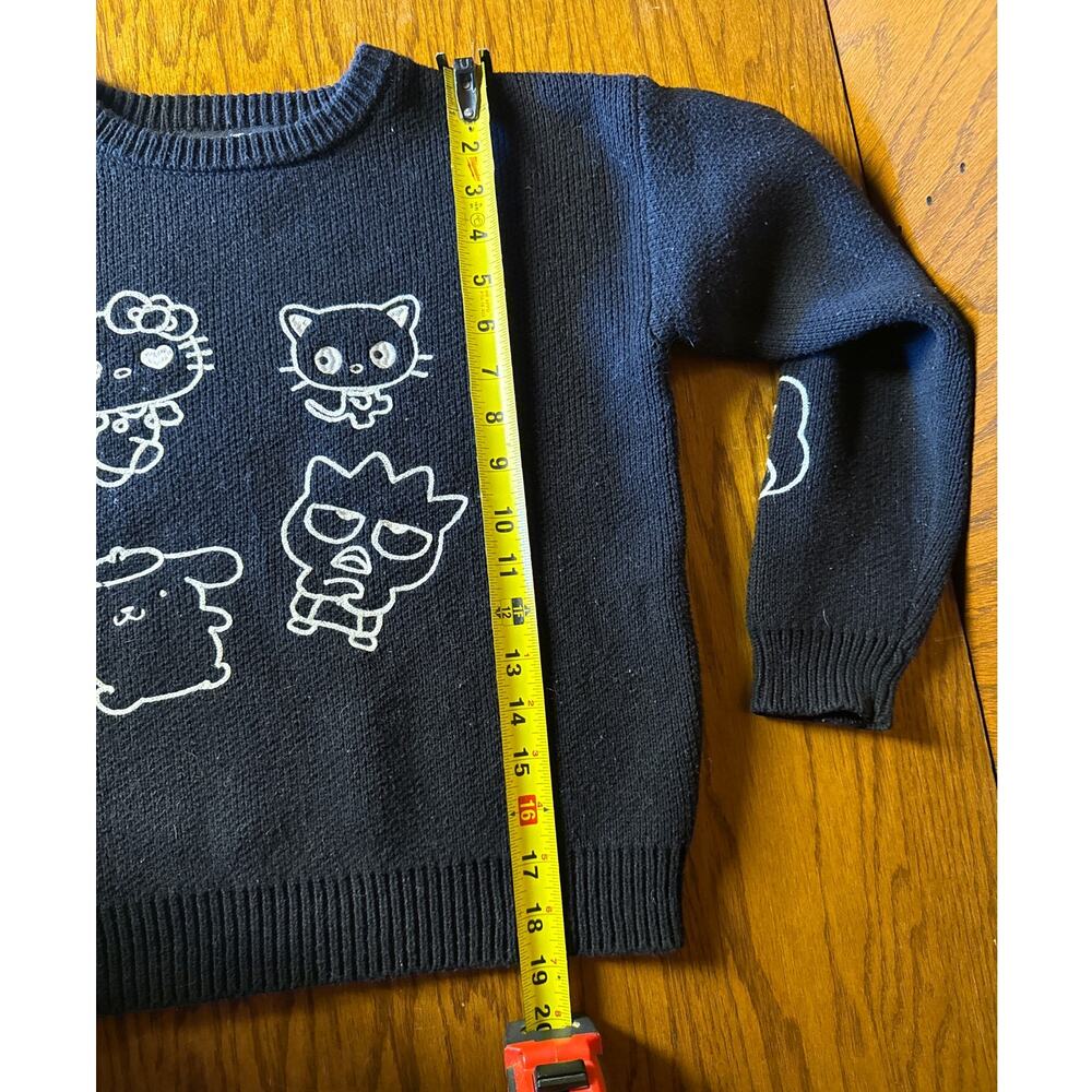 Hello Kitty & Friends Sweater Forever 21 Kids Black Graphic Sanrio Size 13/14 - Picture 8 of 9